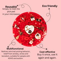Image 3 of Reusable Pick Pad - Red Beauty