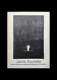 JANNIS KOUNELLIS  - MUSEUM BOYMANS-VAN BEUNINGEN ROTTERDAM - 22/1 . 13/3 - 1997 