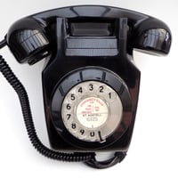 Image 1 of Black GPO 741 Wall Telephone - for all domestic VoIP services. BT Digital Voice, EE, Sky etc.