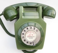 Image 1 of Green GPO 741 Wall Telephone - for all domestic VoIP services. BT Digital Voice, EE, Sky etc.