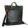 MOCHILA BOOK HOLDER CUADRADA IMPERMEABLE  NEGRA/ROJA