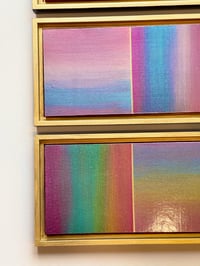 Image 4 of Set of 3 Hand-painted Art Panels; Acrylic on Wood