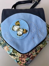 Image 2 of Handpainted Butterfly Diamond Bag