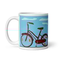 Image 3 of Mug Bicycle Red