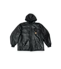 Image 1 of Leather Chore Coat