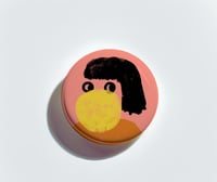 Button - bubblegum, Gelb