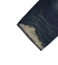 Image 3 of Work Denim Pant (Rust Dark Blue)