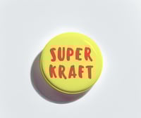 Image 1 of Button - SUPERKRAFT, Hellgelb-Rot