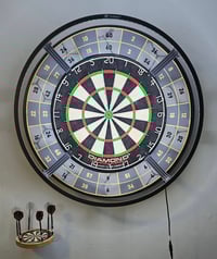 Image 2 of NEW DESIGN - PREMIER LEAGUE COLOURS - CANVAS COUNTER TRAINING AID - DOUBLE & TREBLES (PLEASE READ)