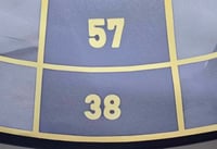 Image 4 of NEW DESIGN - PREMIER LEAGUE COLOURS - CANVAS COUNTER TRAINING AID - DOUBLE & TREBLES (PLEASE READ)
