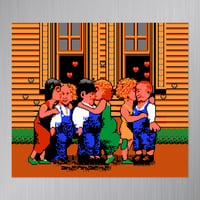 The Three Stooges Ending Scene Large Magnet (7.5" x 8.5")