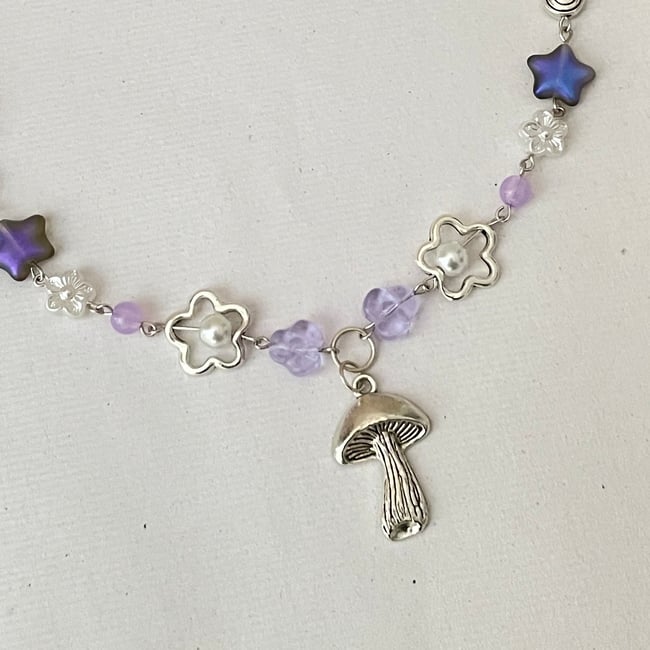 'alice's mushroom' necklace