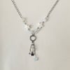 shooting star bead and chain necklace