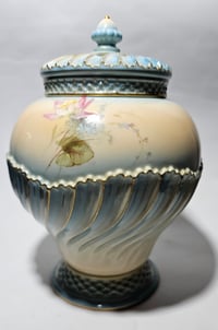 Image 4 of Royal Worcester Rose Jar and Covers