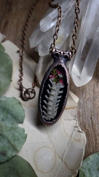 Image 2 of Spine and Floral Pendant