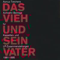 Asmus Tietchens "Das Vieh Und Sein Vater" CD Jewel Case (Realization Recordings)