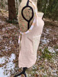 Image 5 of Linen Harvest & Food Prep Apron - Retro Creamsicle 