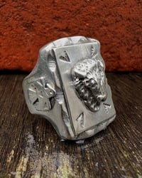 Image 1 of WL&A Handmade Heavy Layered Buffalo & Thunderbird Signet