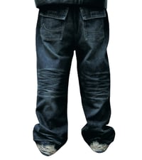 Image 5 of Work Denim Pant (Rust Dark Blue)