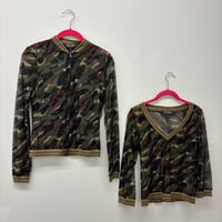 Image 1 of anti-flirt mesh zip up 