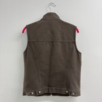 Image 3 of fur trim vest