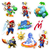 Image 1 of Super Mario Sunshine Sticker Set (10 Pieces)