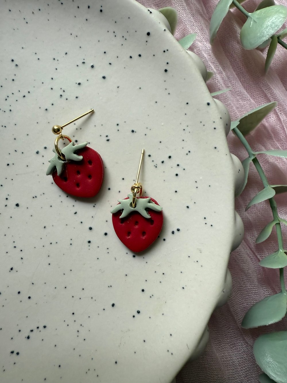 Image of Red Strawberry dangles