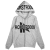 RCKSTR3000 SPORT TEXT ZIP-UP GRAY