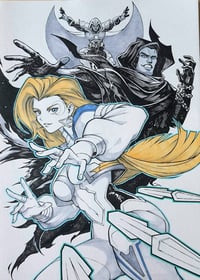 Image 2 of NEW ART SALE: Ling Ruby (eSoul) // Cloak & Dagger Team - Marvel Rivals Original Artwork