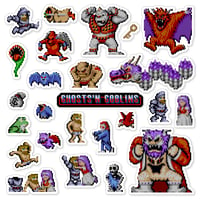 Image 1 of Ghosts 'N Goblins Arcade Sticker Set (25 Pieces)