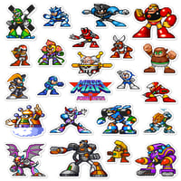 Image 1 of Mega Man: The Power Battle Arcade Sticker Set (23 Pieces)