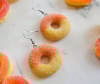 Image 2 of Peach rings earrings