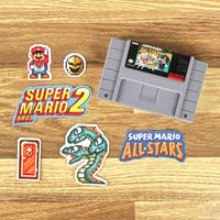 Image 2 of Super Mario Bros. 2 Super Mario All-Stars Sticker Set (55 Pieces)