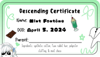Descending Certificate