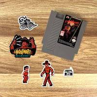 Image 2 of A Nightmare on Elm Street NES Sticker Set (23 Pieces)