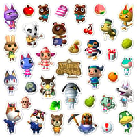 Image 1 of Animal Crossing Sticker Set (37 Pieces)