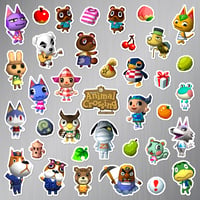 Image 1 of Animal Crossing Magnet Set (37 Pieces)