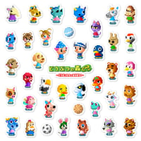 Image 1 of Animal Forest e+: Let's Play with Animals! Sticker Set (40 Pieces)