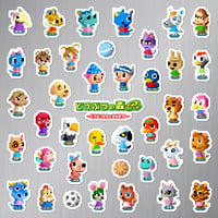 Image 1 of Animal Forest e+: Let's Play with Animals! Magnet Set (40 Pieces)