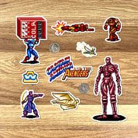 Image 2 of Captain America and the Avengers Arcade Sticker Set (31 Pieces)