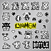 Image 1 of Digimon Original Virtual Pet 1997 Version 1 Magnet Set (29 Pieces)