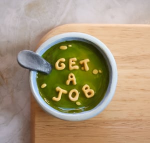 Image of Get a job soup compact mirror ( preorder )