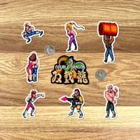 Image 2 of Double Dragon Arcade Sticker Set (18 Pieces)