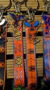 Image 3 of Hangin' Spiders Lanyard Keychains