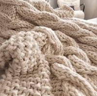 Image 2 of Lenox Cable Throw Blanket