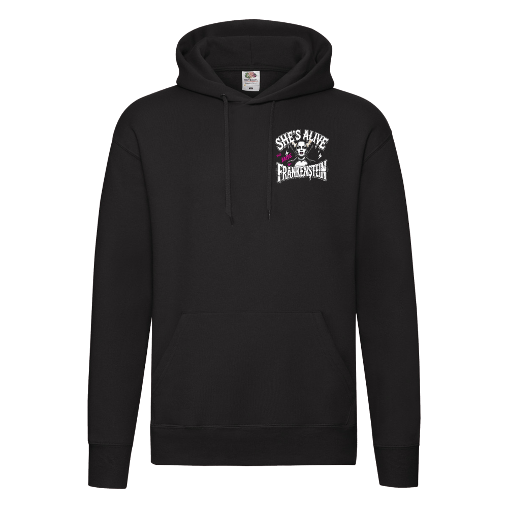 Rockabilly Bride over hoodie