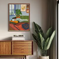 Image 4 of Book by the window - original painting