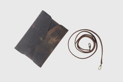 Image of The Envelope Clutch in Brown