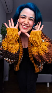 Image 2 of Caramel Coffee Cozy Cardigan - one size