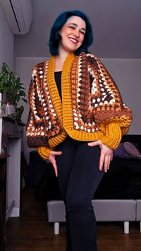 Image 1 of Caramel Coffee Cozy Cardigan - one size